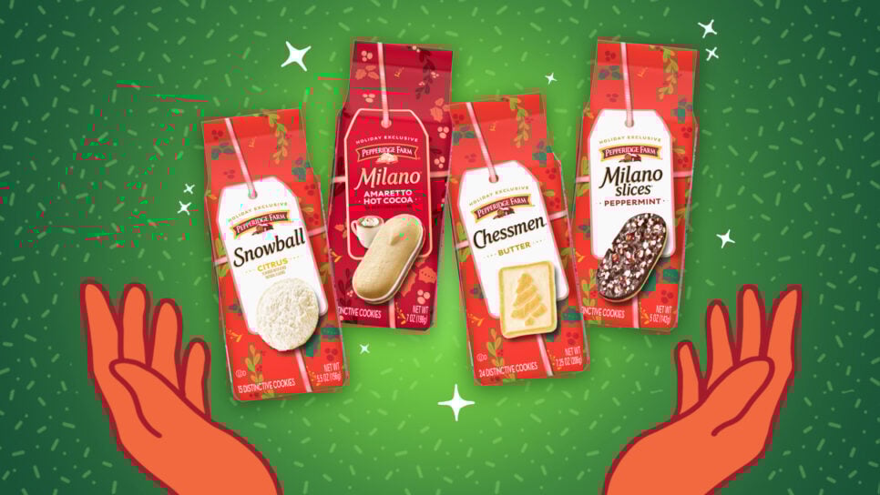pepperidge farm holiday cookie line-up